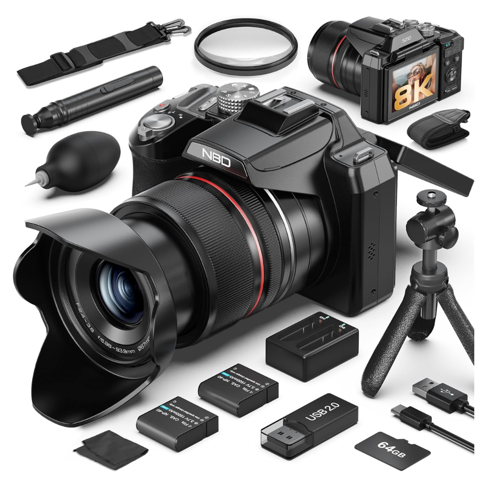 8K & 64MP Digital Camera for Photography