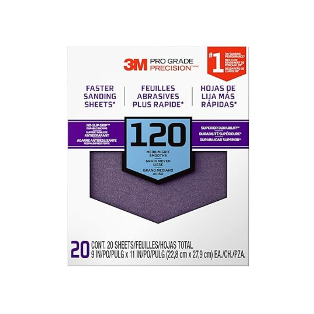 9″ x 11″ 80 Grit Professional Grade Sandpaper