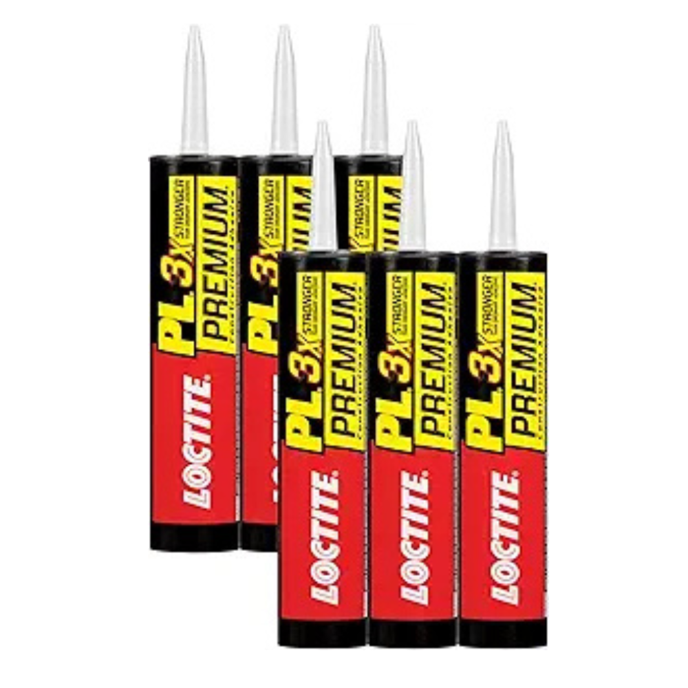 Loctite PL Premium 3X Polyurethane Construction Adhesive, 6-Pack