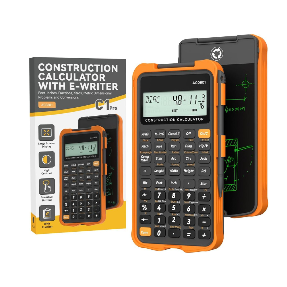 Construction Calculator with Writing Tablet Industrial & Scientific ROATEE